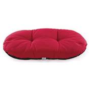 COUSSIN OVALE OUATINE 45CM ROUGE