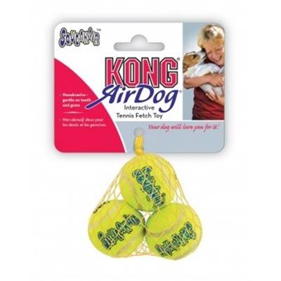 Kong air squeakair tennis ball 3pcs Jaune XS