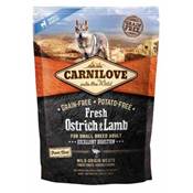 CARNILOVE FRESH - DOG - ADULT SMALL - OSTRICH & LAMB - DIGESTION - 1.5KG