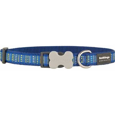 RED DINGO Dog collier Design Lotzadotz Dark Blue S 15mm x 24-36cm