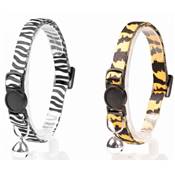 COLLIER POUR CHATS ZOO NYLON 20-30cm / 10mm couleurs mlanges