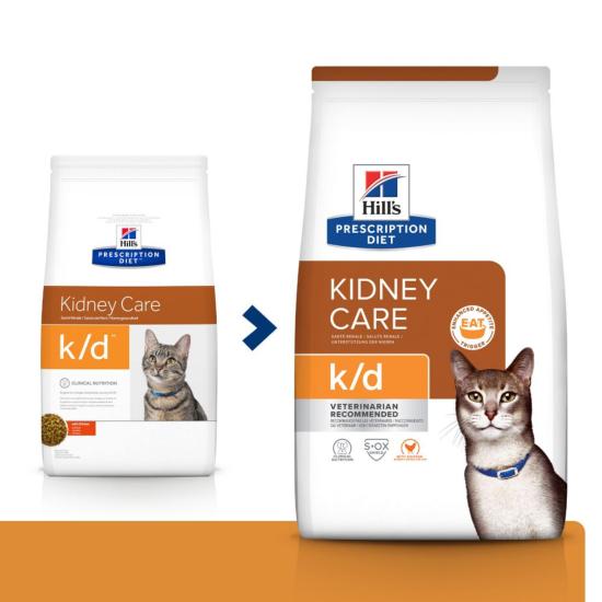 Hill's PRESCRIPTION DIET k/d Kidney Croquettes pour Chat au Poulet 1,5 kg