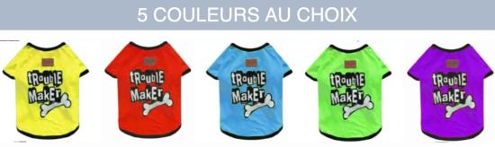 TSHIRT "TROUBLE MAKER" TAILLE 5