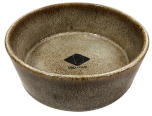 MANGEOIRE CERAMIQUE JASPER 13,8x13,8x5,5CM SABLE