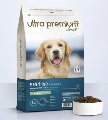 ULTRA PREMIUM CHIEN ADUTE TOUTES TAILLES STERILISES SURPOIDS 12 KG