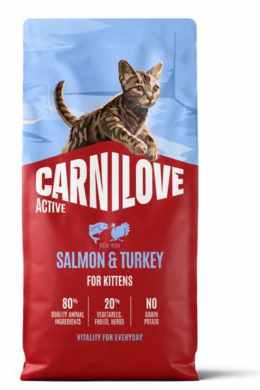 CARNILOVE ACTIVE CAT DRY -SALMON & TURKEY - KITTENS -6KG