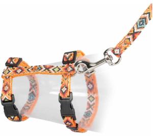 SET DE PROMENADE CHAT INDIEN HARNAIS + LAISSE