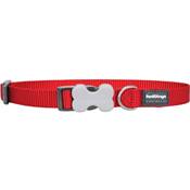 RED DINGO Dog collier unis Classic Red S 15mm x 24-36cm