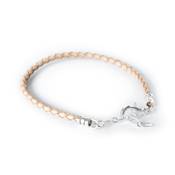 BRACELET FEMME CUIR BEIGE 20cm