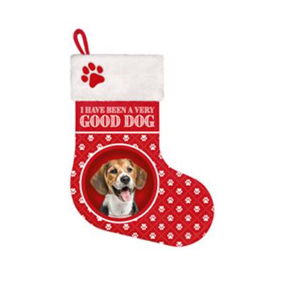 Chaussette de Noël à remplir de cadeaux Beagle