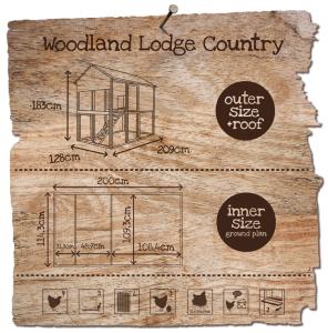 WOODLAND POULAILLER LODGE COUNTRY 209x128x183cm