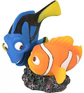 1 DECOR AQUARIUM LETO POISSON CLOWN +POISSON CHIRURGIEN 10X9X10CM