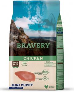 BRAVERY PUPPY CHICKEN SMALL BR. 600 GR