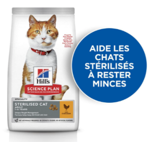 Hill's Science Plan Chat Sterilised Adult Poulet 3kg