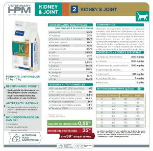 VIRBAC HPM CAT KIDNEY & JOINT 1,5kg KJ2