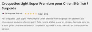 ULTRA PREMIUM CHIEN ADUTE TOUTES TAILLES STERILISES SURPOIDS 12 KG