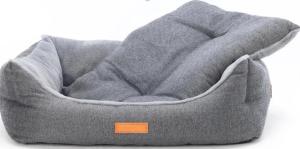 CORBEILLE HERRINGBONE 63x50xh:20cm GRIS