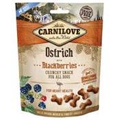 CARNILOVE - SNACK DOG - CRUNCHY OSTRICH WITH BLACKBERRIES WITH FRESH MEAT - 200G