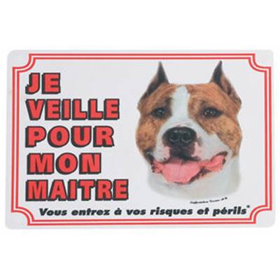 PANNEAU FR - STAFFORDSHIRE TERRIER
