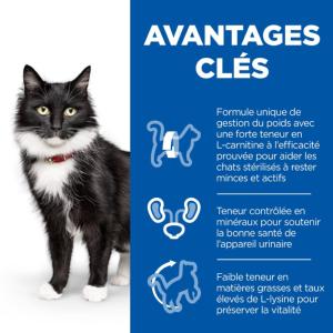 Hill's Science Plan Mature Adult Sterilised Chat croquettes pour chat âgé stérilisé au poulet 3kg