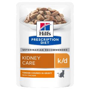 Hill's PRESCRIPTION DIET k/d Kidney Multipack 12 Sachets Repas pour Chat Poulet de 85g