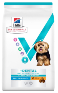 Hill's VET ESSENTIALS MULTI-BENEFIT + DENTAL Croquettes pour Chien Adulte Small & Mini au Poulet 2kg