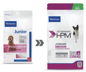 VET HPM JUNIOR DOG MEDIUM 12 kg