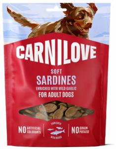 CARNILOVE -DOG SOFT - SNACK SARDINE ENRICHED WILD GARLIC - 200G