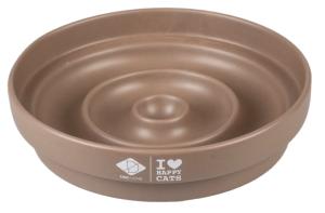 Gamelle anti-glouton « goutte » Brun