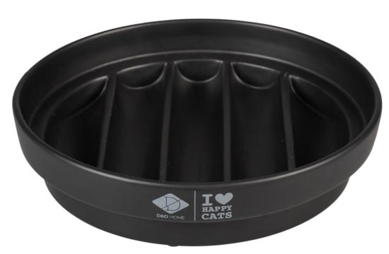 Gamelle anti-glouton « vague » Noir