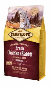 CARNILOVE FRESH - CAT – ADULT - CHICKEN & RABBIT - GOURMAND - 6KG