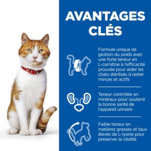 Hill's Science Plan Young Adult Sterilised Chat croquettes pour chat stérilisé au thon  3kg