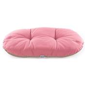 COUSSIN OVALE OUATINE 77CM ROSE