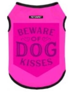TSHIRT "BEWARE OF DOG KISSES" TAILLE 3