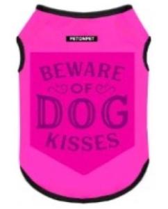 TSHIRT "BEWARE OF DOG KISSES" TAILLE 8