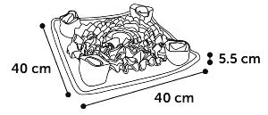 COUVERTURE A RENIFLER JOYA S 40x40x5,5CM