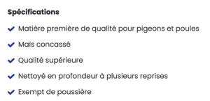 MAÏS FRANÇAIS CONCASSÉ 18KG