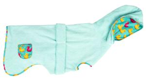 PEIGNOIR CHIEN TAILLE S - MOTIFS CANETONS
