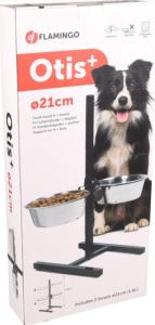 SUPPORT + 2 GAMELLES INOX 21CM - OTIS