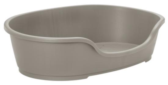 Lit chien plastique 95cm GRIS