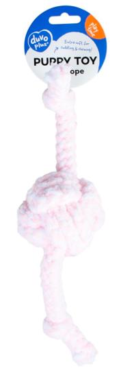 JOUET CORDE 2 NOEUDS ROSE