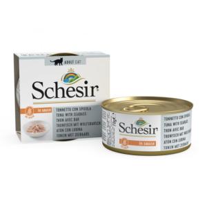 SCHESIR boite 70 g - Chat - en sauce - Thon avec bar