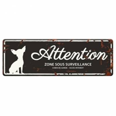 WARNING SIGN MINI CHIHUAHUA F noir