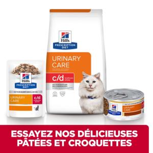 Hill's PRESCRIPTION DIET c/d Urinary Stress Multicare Croquettes pour Chat au Poisson 8 kg