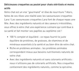 LARA ADULT CARE LIGHT STÉRILISÉ POULET 12,5KG