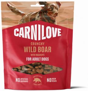CARNILOVE -DOG CRUNCHY -SNACK WILD BOAR WITH ROSEHIPS - 200G