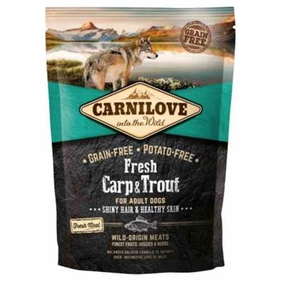 CARNILOVE FRESH - DOG - ADULT - CARP & TROUT - HEALTHY SKIN - 1.5KG