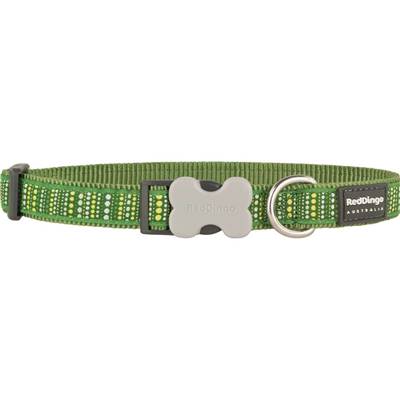 RED DINGO Dog collier Design Lotzadotz Green M 20mm x 31-47cm