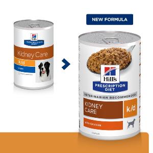 Hill's PRESCRIPTION DIET k/d Kidney boîte pour Chien Poulet 370 g