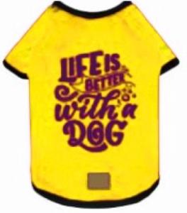 TSHIRT "LIFE IS BETTER WITH A DOG" TAILLE 3